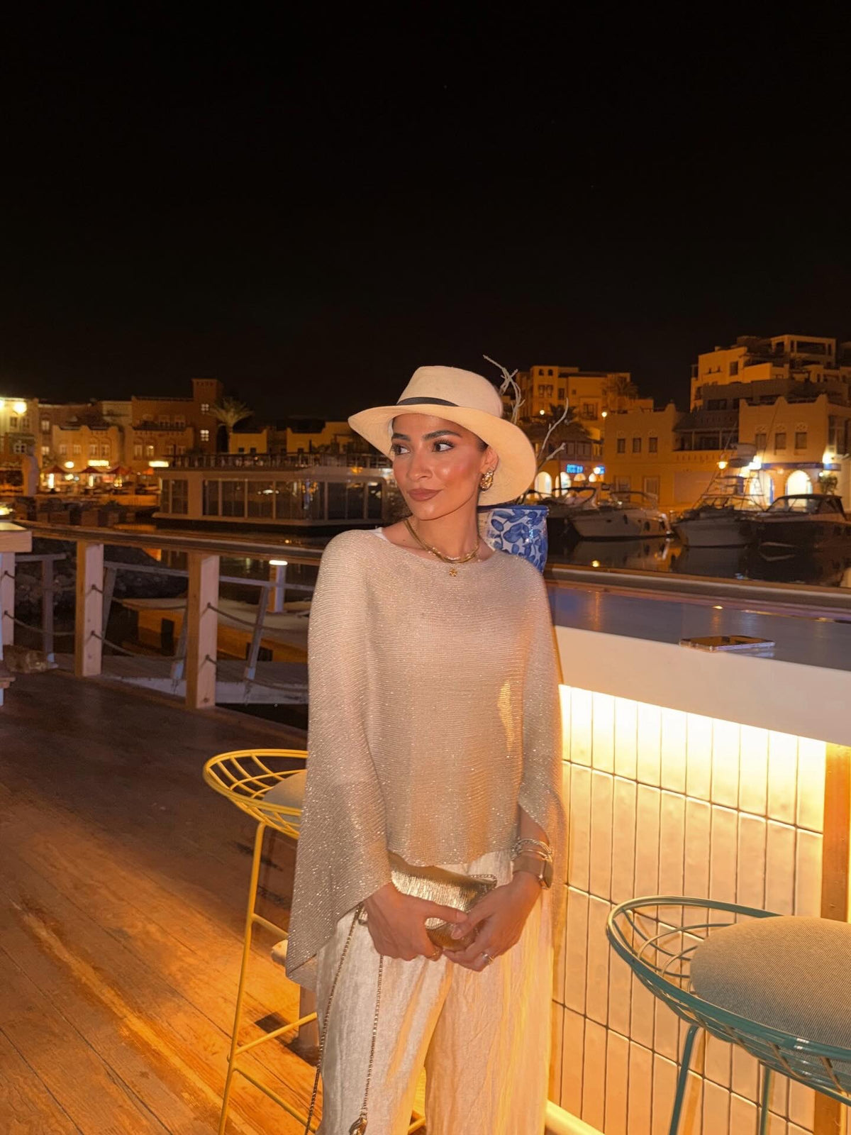 Poncho Top — Beige