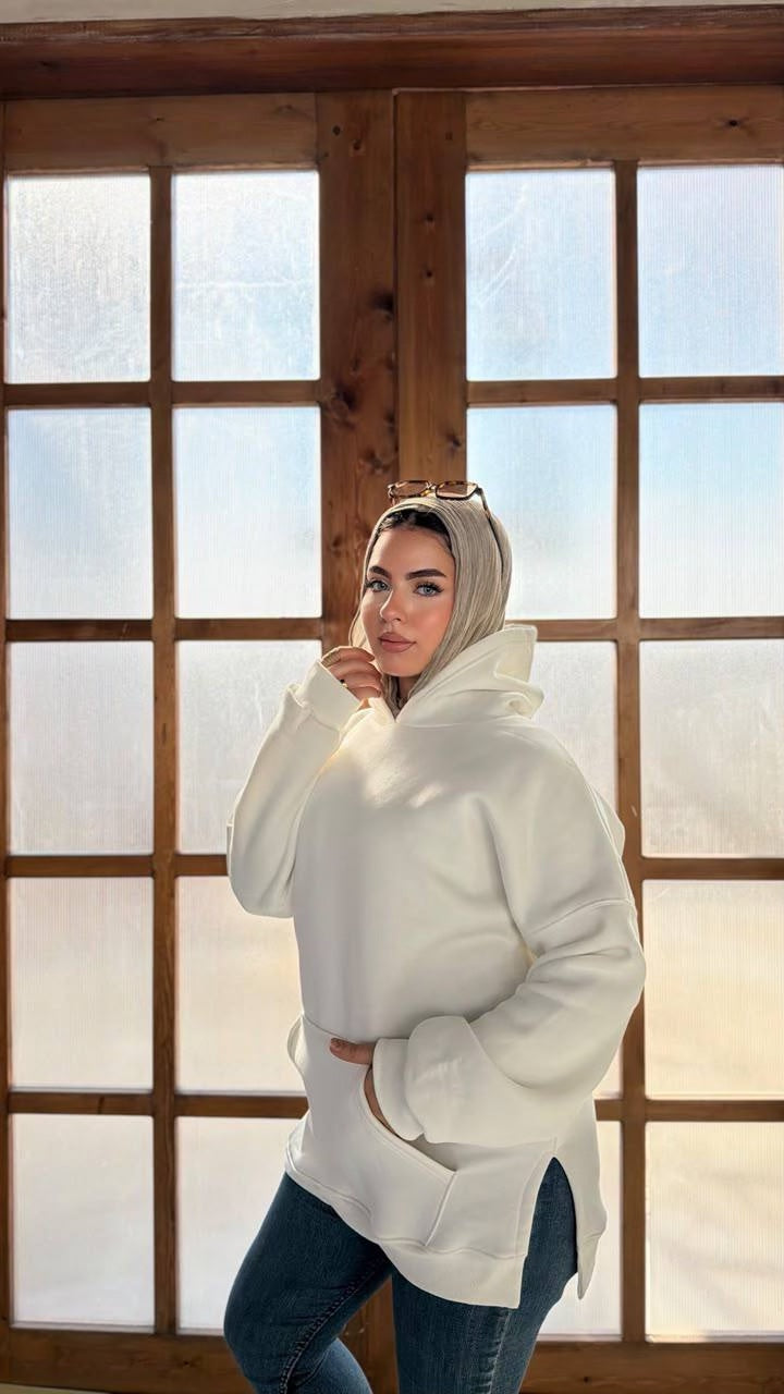 Cloud Oversized Milton Hoodie - Off-White