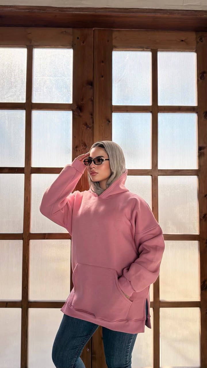 Cloud Oversized Milton Hoodie - Pink