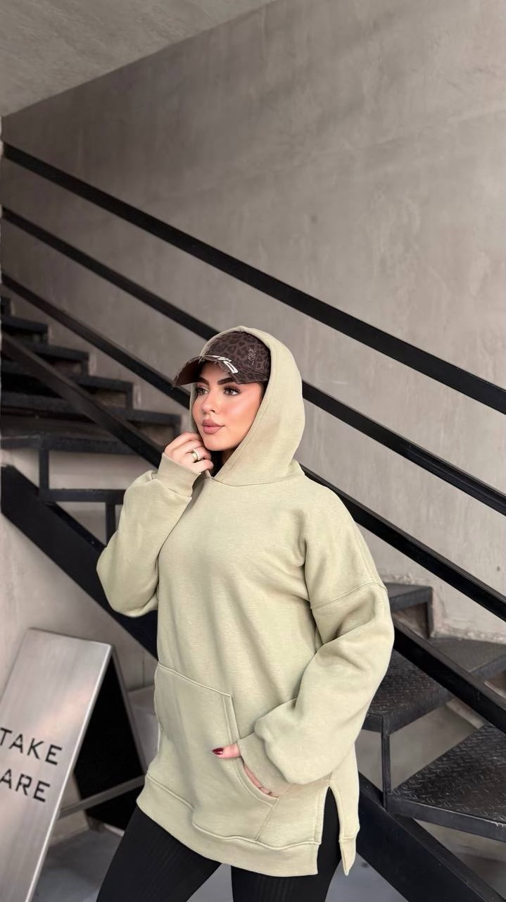 Cloud Oversized Milton Hoodie - Sage Green