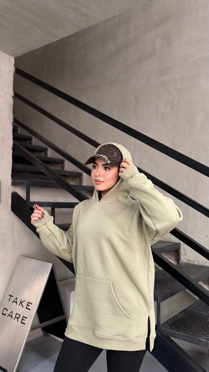 Cloud Oversized Milton Hoodie - Sage Green