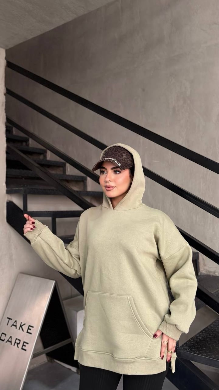 Cloud Oversized Milton Hoodie - Sage Green