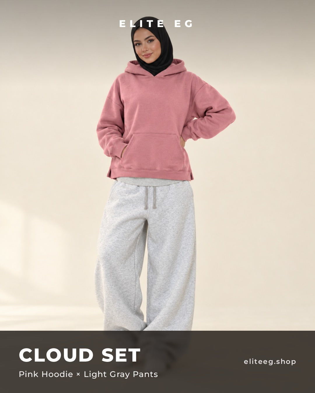 Cloud Set pink x lightgray