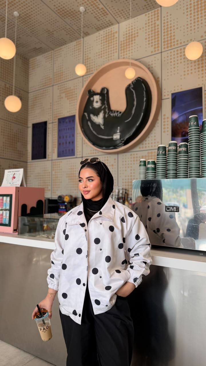 Dot Polka Jacket — White
