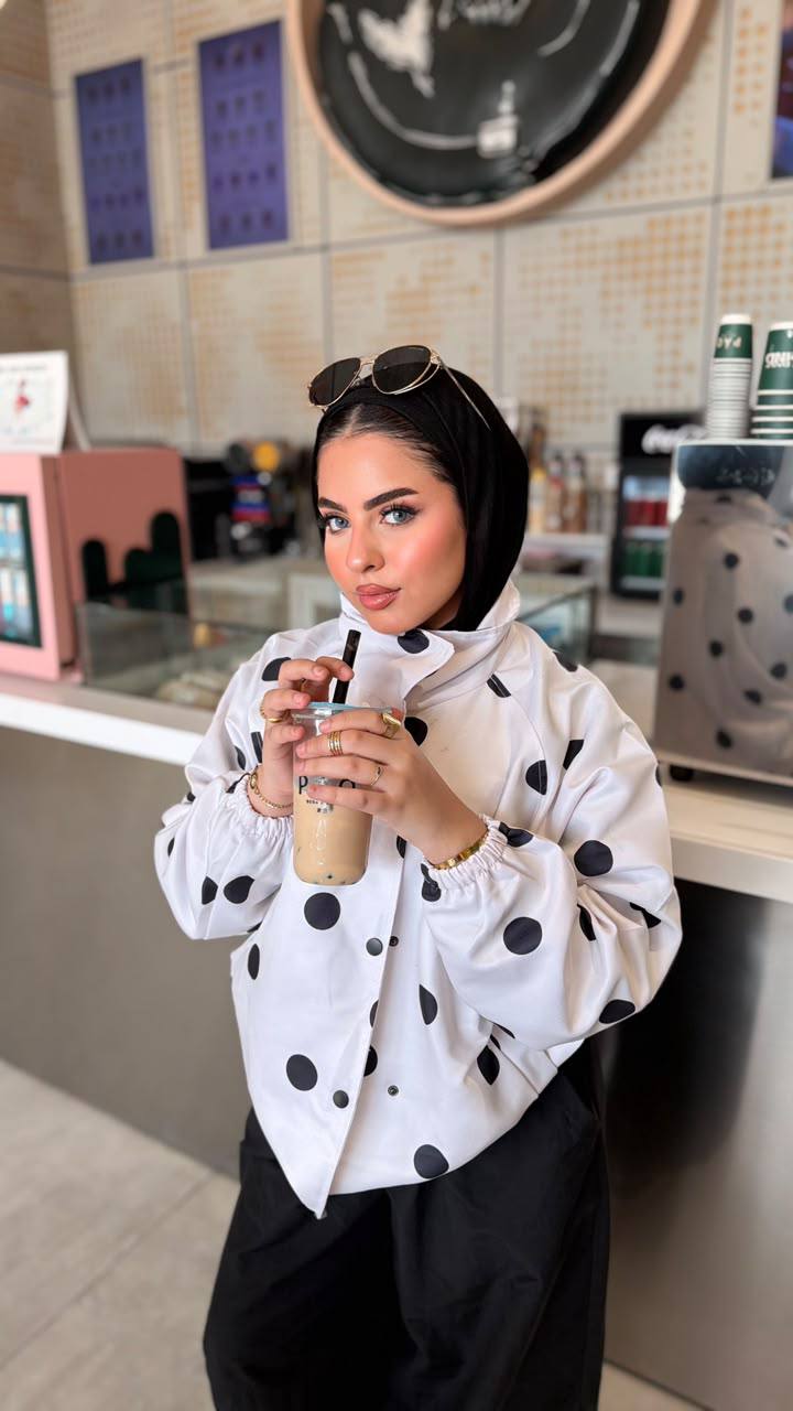 Dot Polka Jacket — White