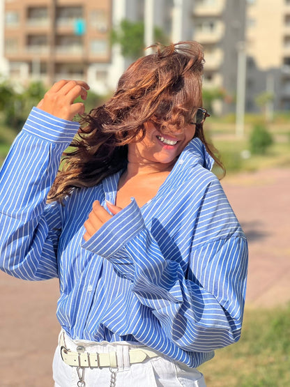 Classic Striped Shirt | قميص مقلم كلاسيك - صورة 2 | Elite EG