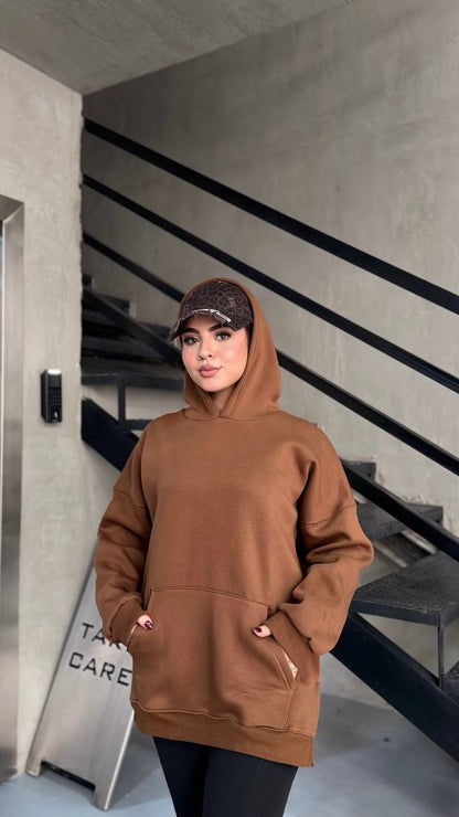 Cloud Oversized Milton Hoodie - Caramel