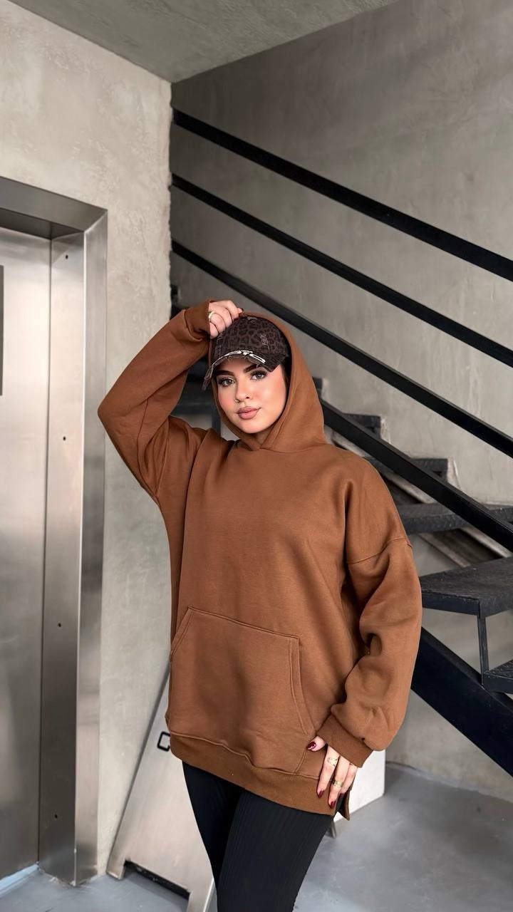 Cloud Oversized Milton Hoodie - Caramel