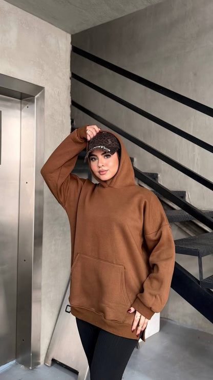 Cloud Oversized Milton Hoodie - Caramel
