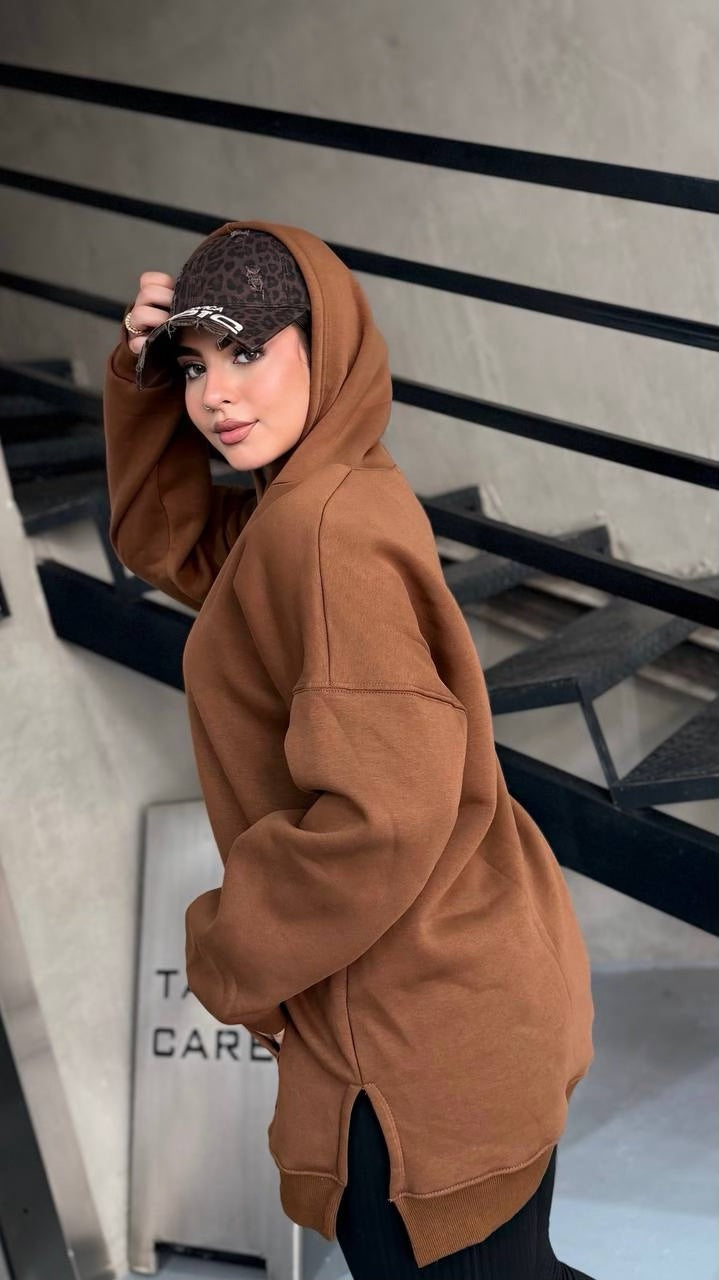 Cloud Oversized Milton Hoodie - Caramel