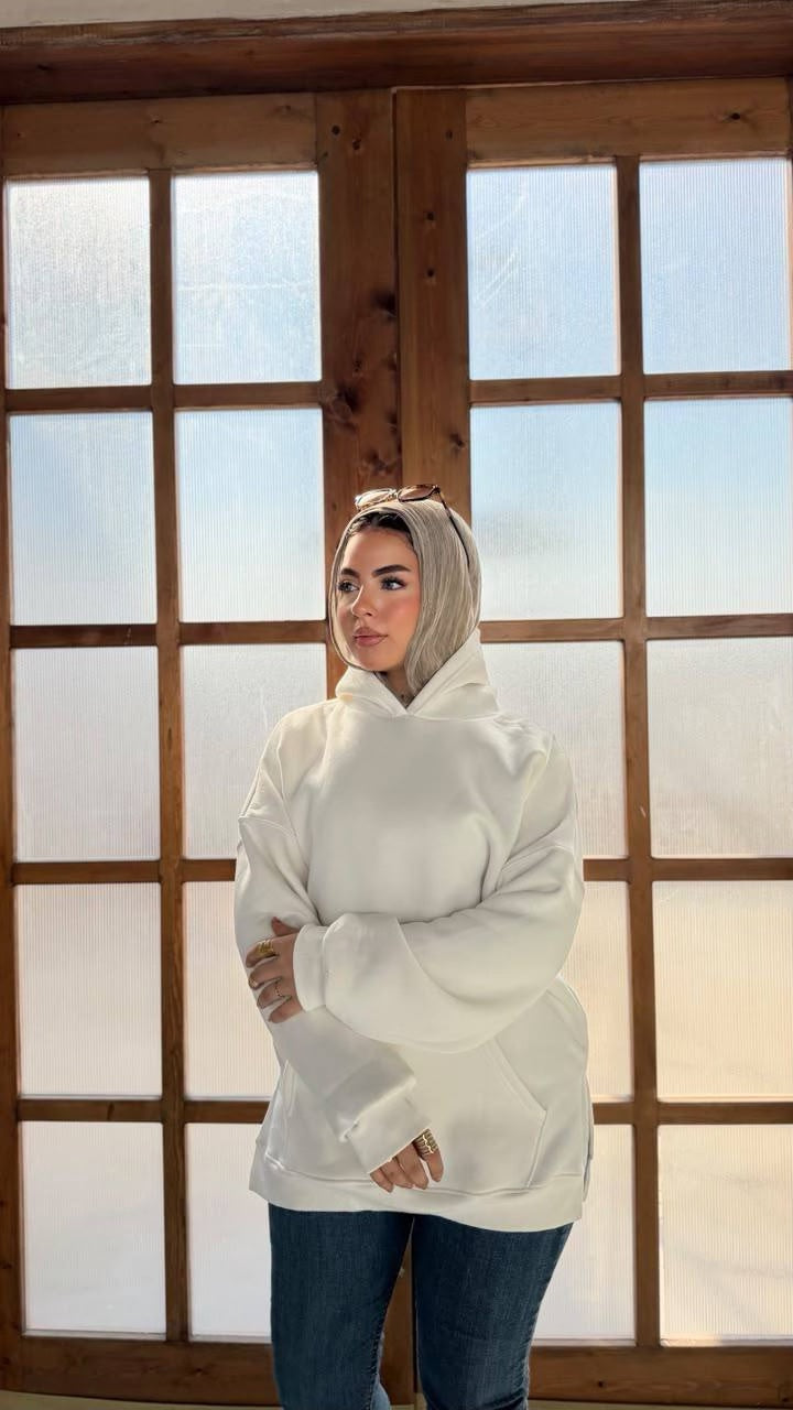 Cloud Oversized Milton Hoodie - Off-White