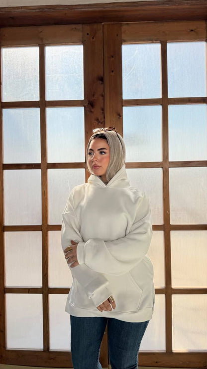 Cloud Oversized Milton Hoodie - Off-White