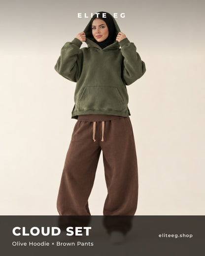 Cloud Set olive x brown