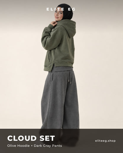 Cloud Set olive x darkgray