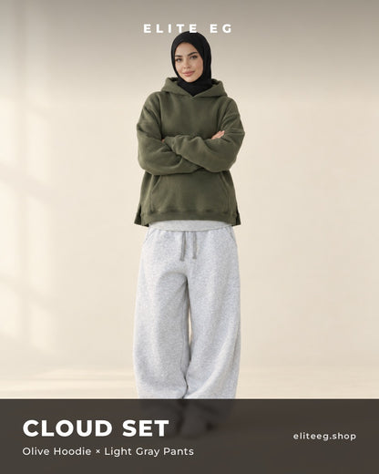 Cloud Set olive x lightgray