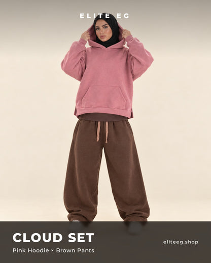 Cloud Set pink x brown