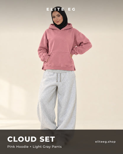 Cloud Set pink x lightgray