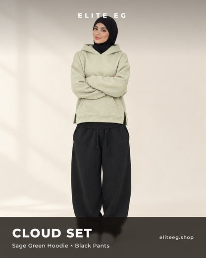 Cloud Set sage x black
