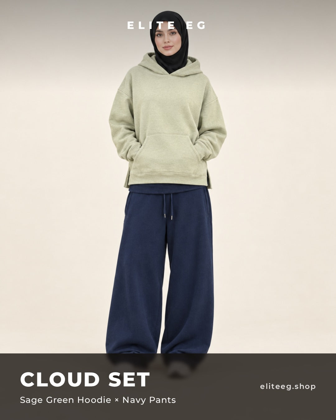 Cloud Set sage x navy