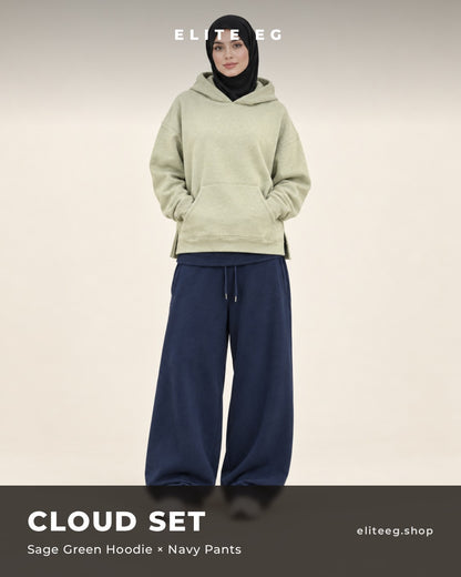 Cloud Set sage x navy