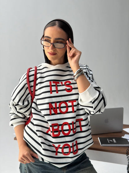 Echo striped Milton sweatshirt - front