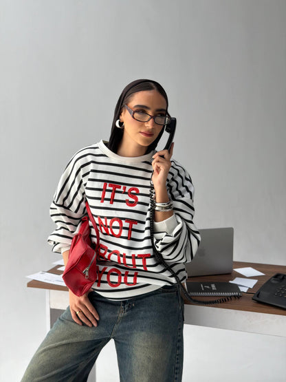 Echo striped Milton sweatshirt
