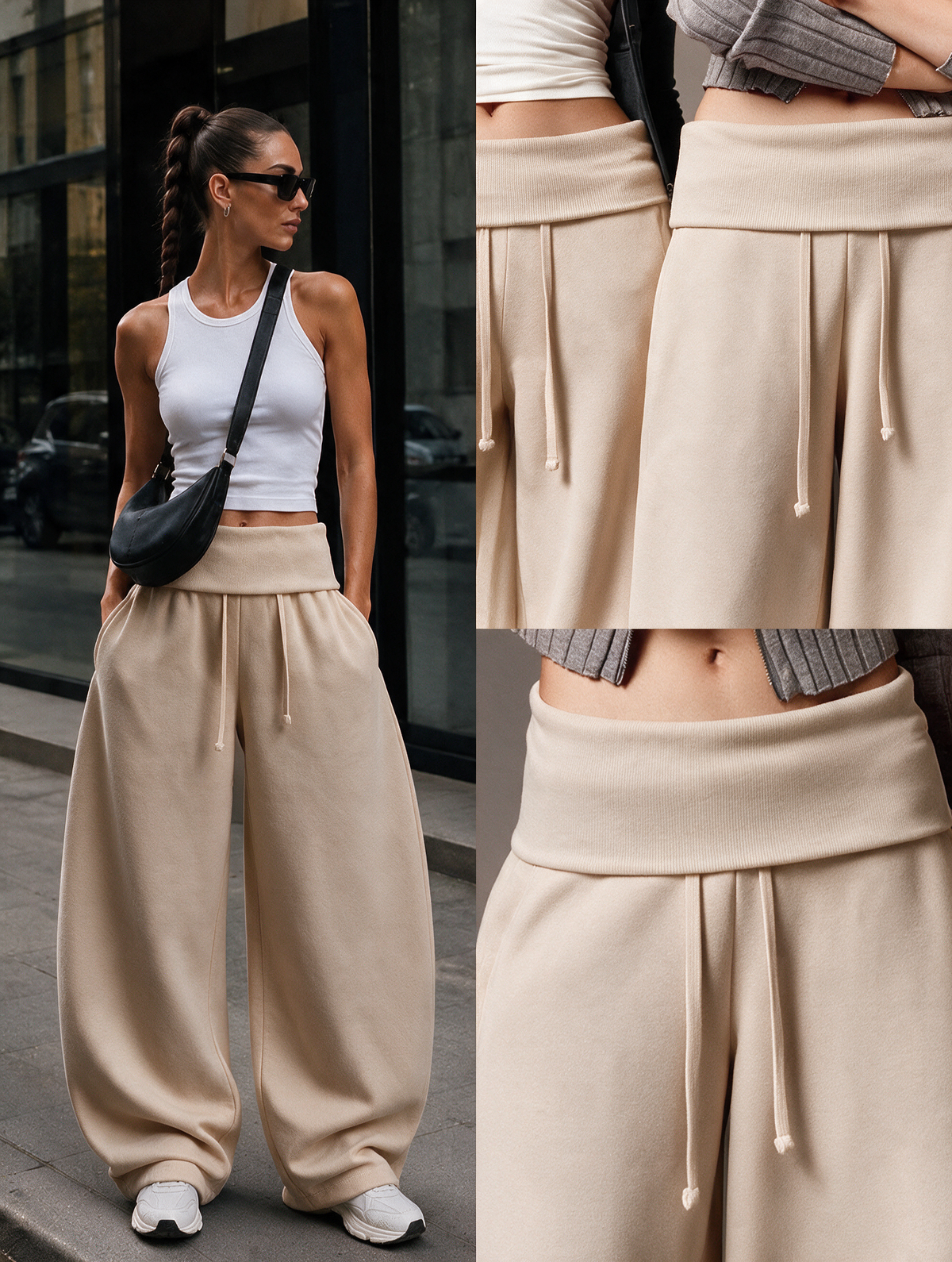 Wide-Leg Cotton Pants | بنطلون قطن واسع - صورة 20 | Elite EG