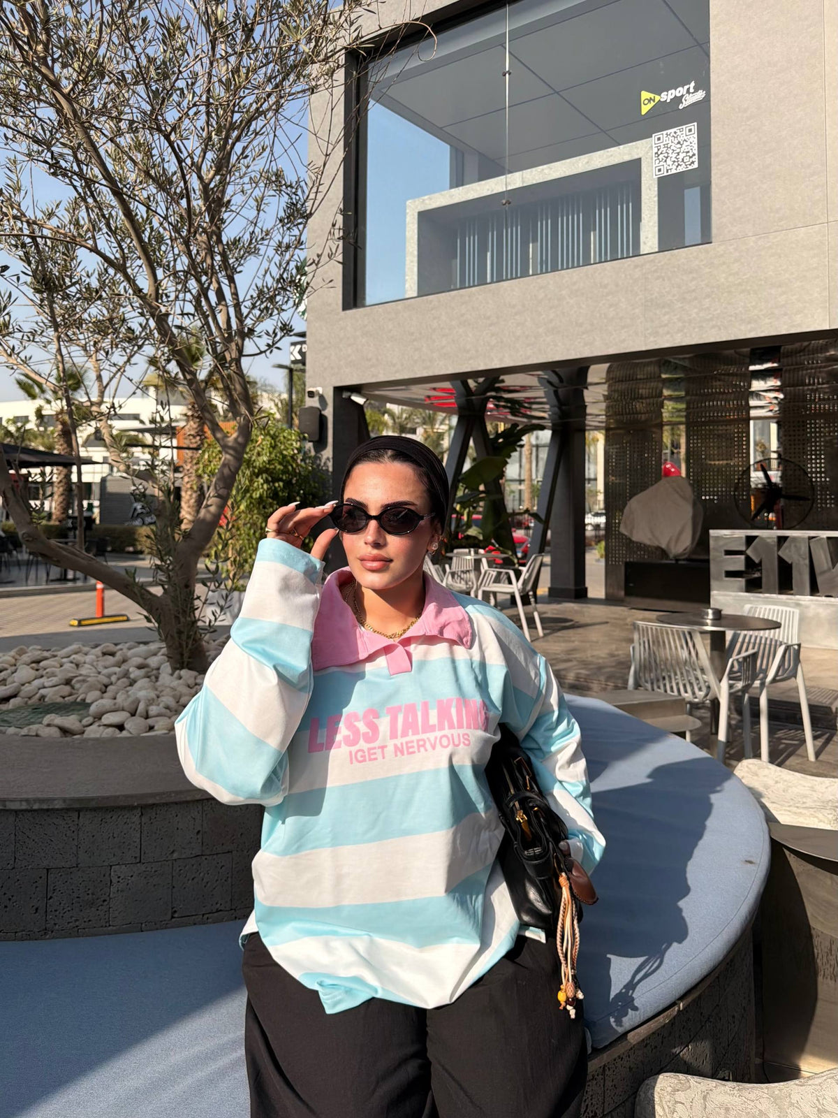 Cloud Vibes Tee | تيشيرت سبورتي أوفر سايز - صورة 5 | Elite EG