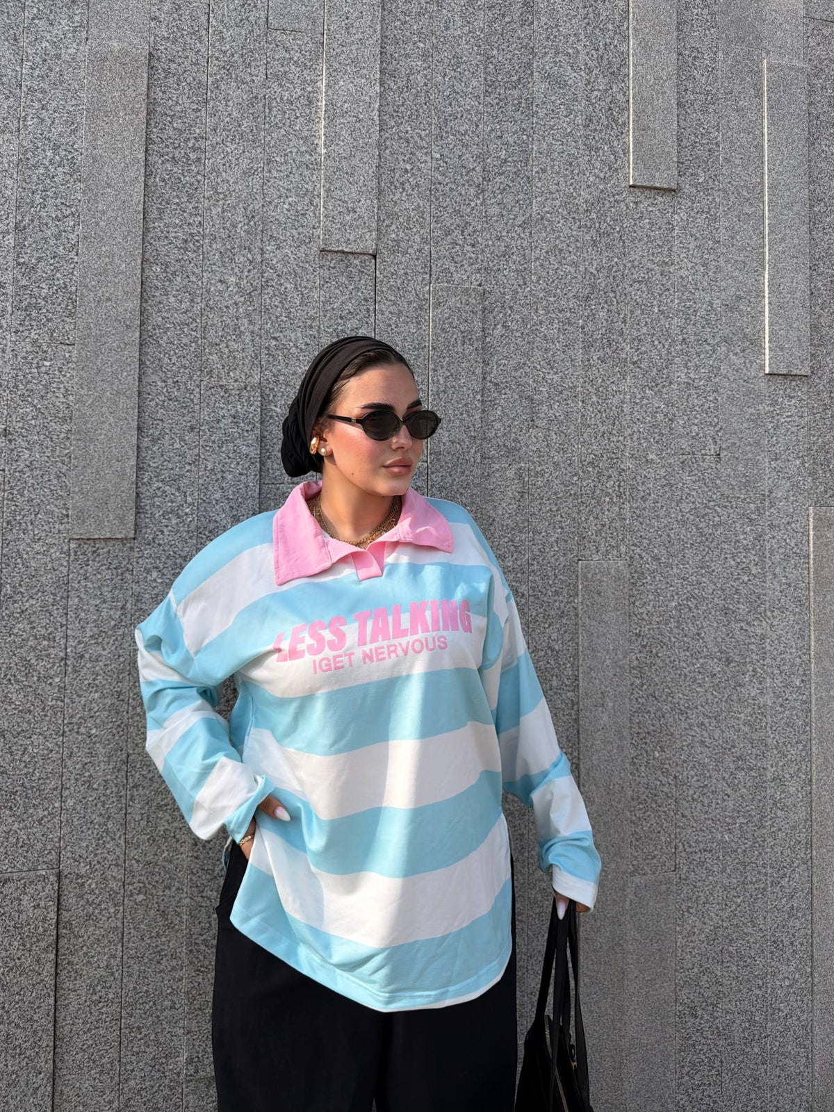 Cloud Vibes Tee | تيشيرت سبورتي أوفر سايز - صورة 3 | Elite EG