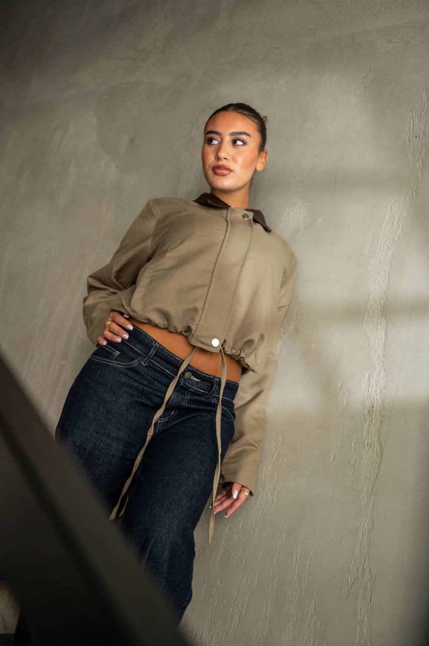 Terra Gabardine Jacket — Beige