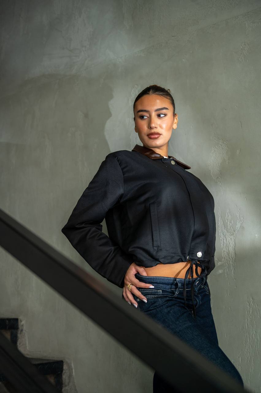 Terra Gabardine Jacket — Black