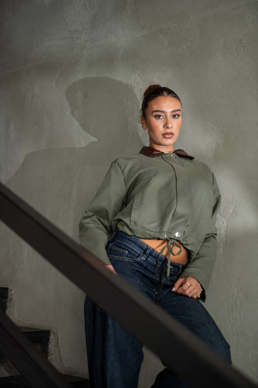 Terra Gabardine Jacket — Olive