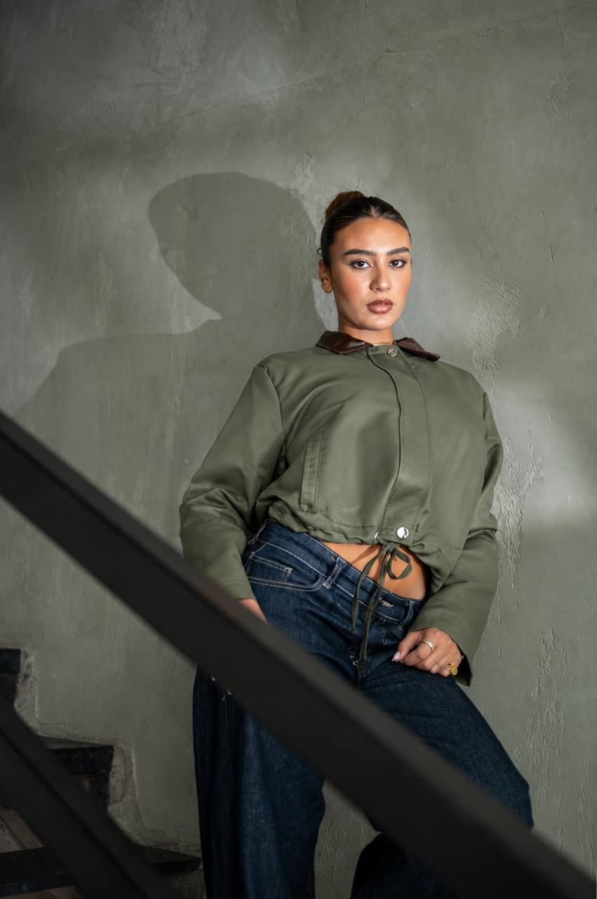 Terra Gabardine Jacket — Olive